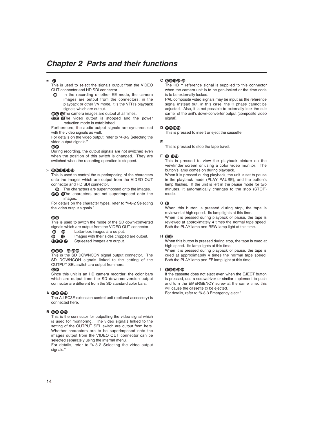 Panasonic AJ-HDX400E operating instructions Lt Box, Scrop, Squeeze 