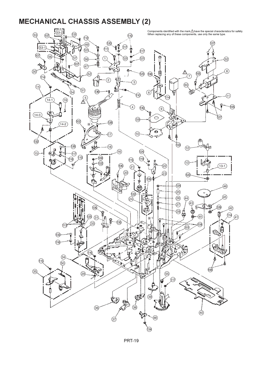 Panasonic AJ-HDX900MC manual Mechanical Chassis Assembly 