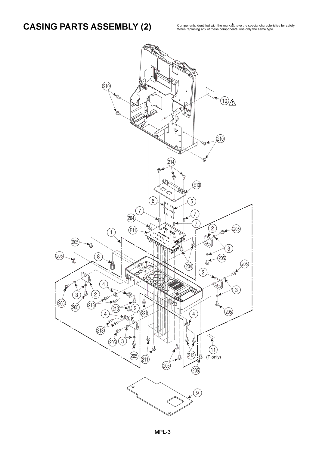 Panasonic AJ-HPM100MC manual 210 214 E10 204 E11 205 