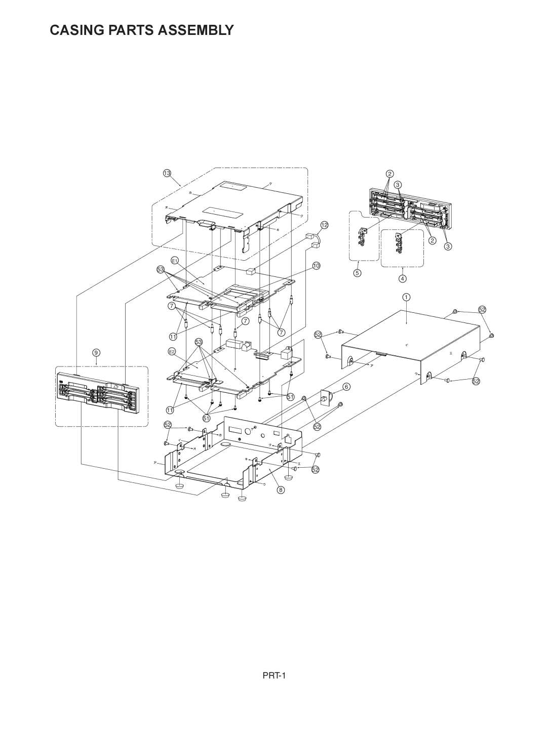 Panasonic AJ-PCD10P manual Casing Parts Assembly 