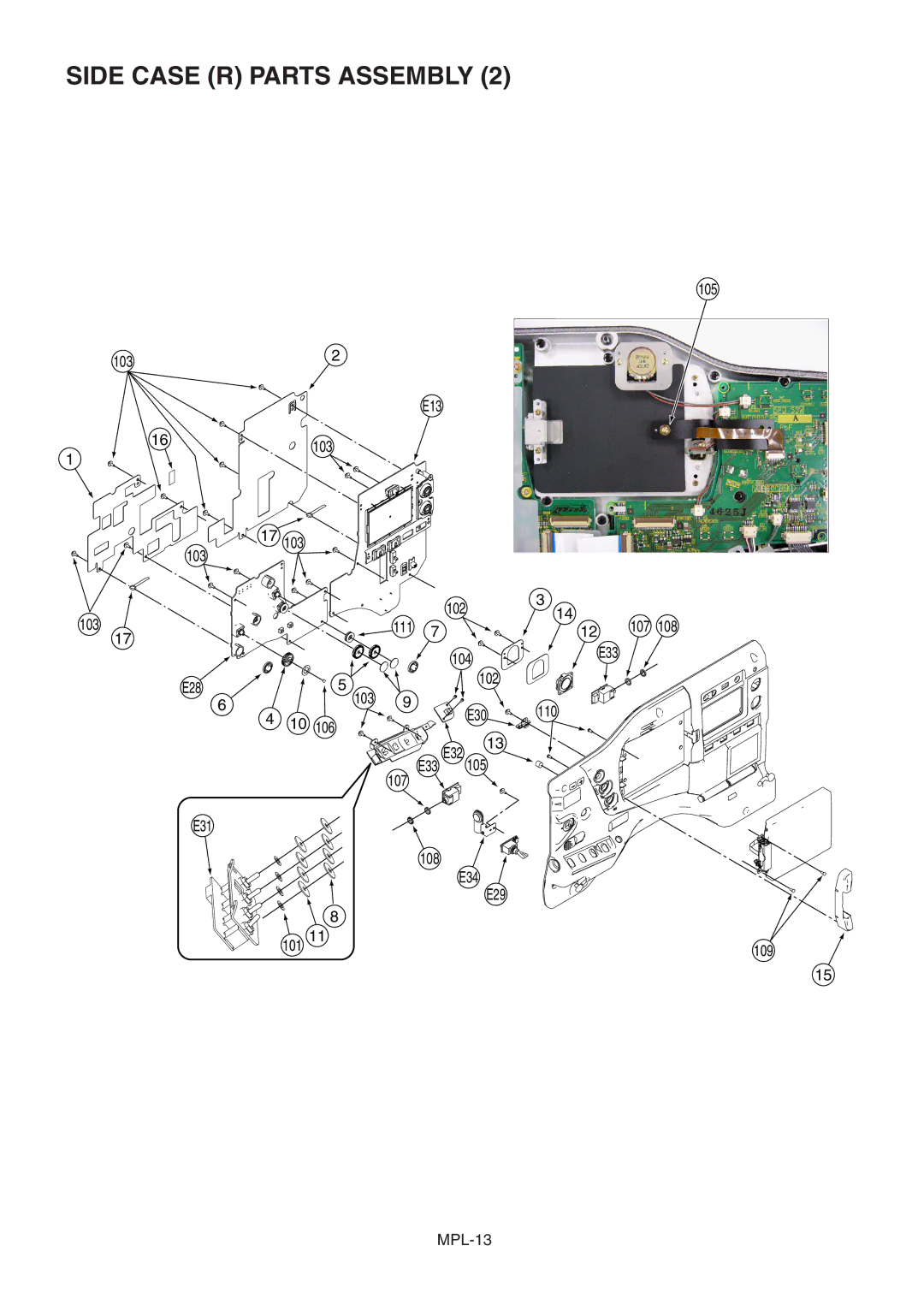 Panasonic AJ-SPC700MC, AJ-SPC700E manual E13 16103 