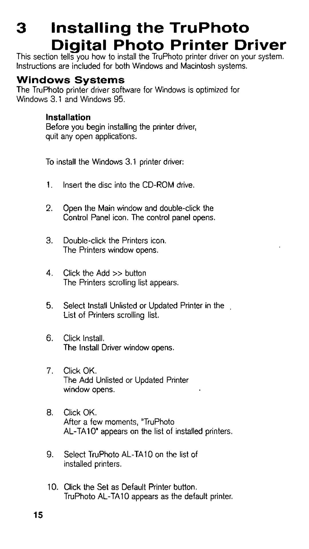 Panasonic AL-TA10U manual 