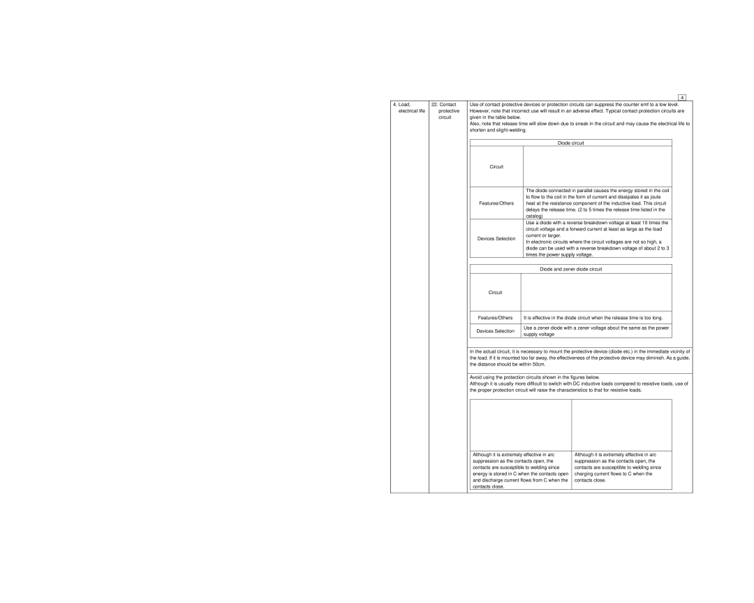 Panasonic ASCT1F46E manual Delays the release time to 5 times the release time listed 