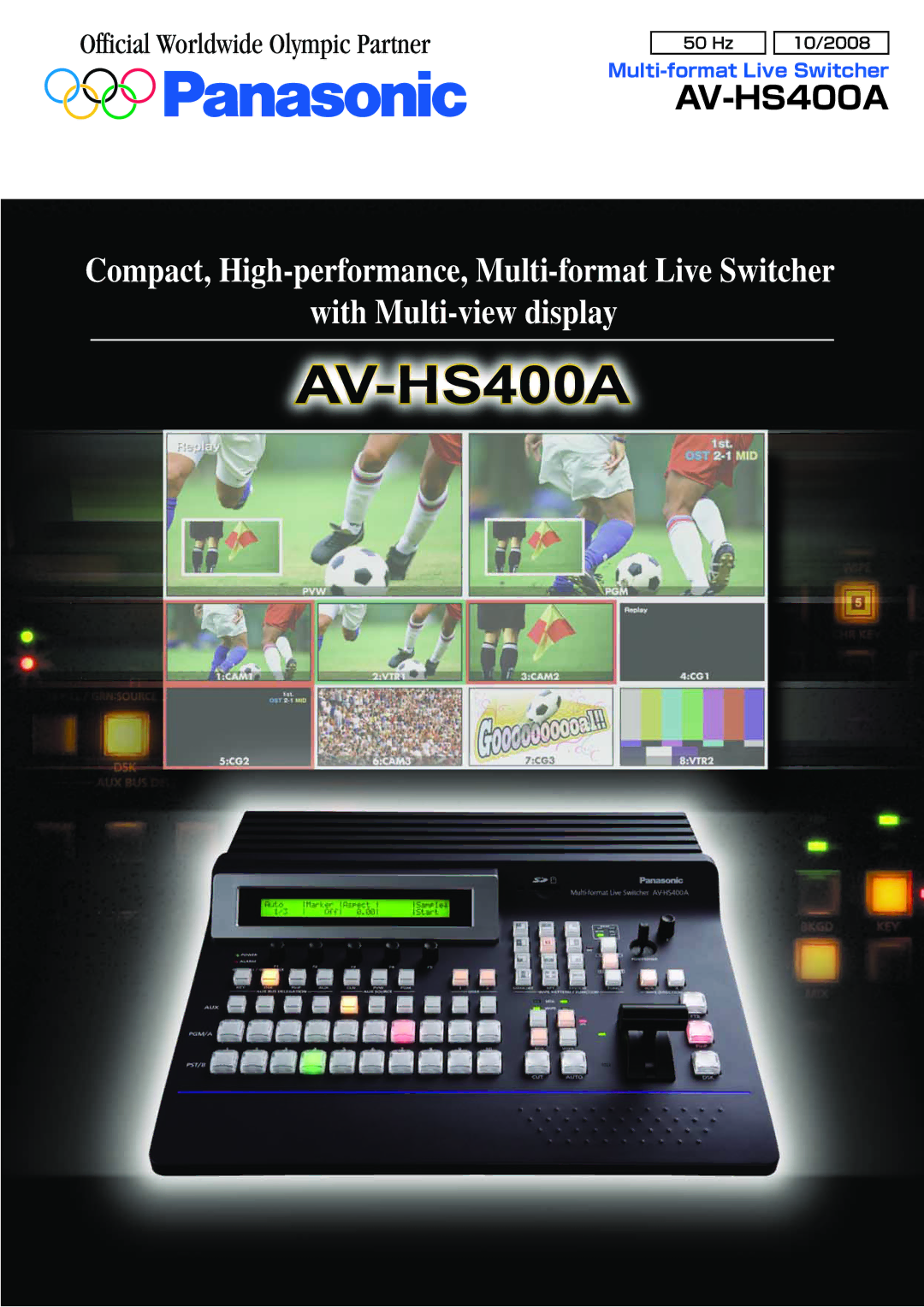 Panasonic AV-HS400A manual With Multi-view display 