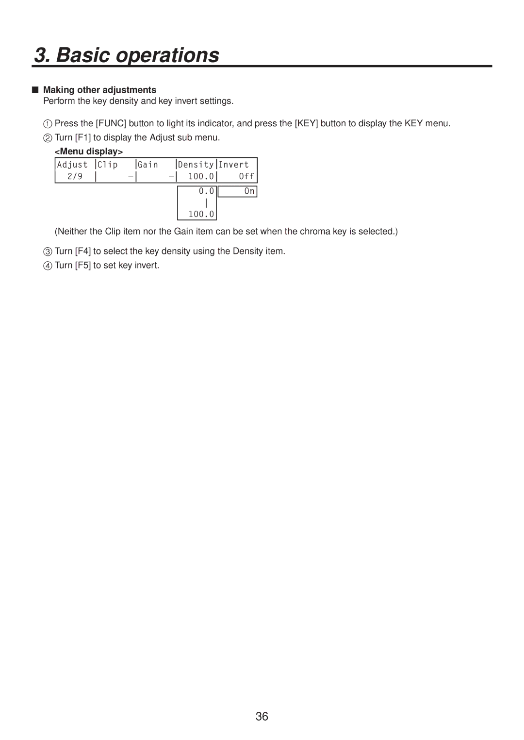 Panasonic AV-HS400AE manual  Making other adjustments 