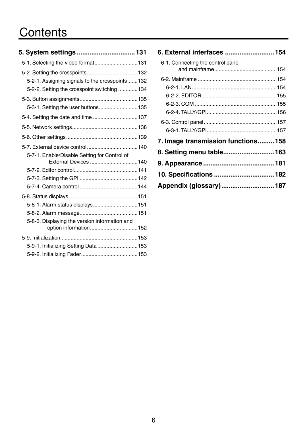 Panasonic AV-HS450N manual System settings 131 