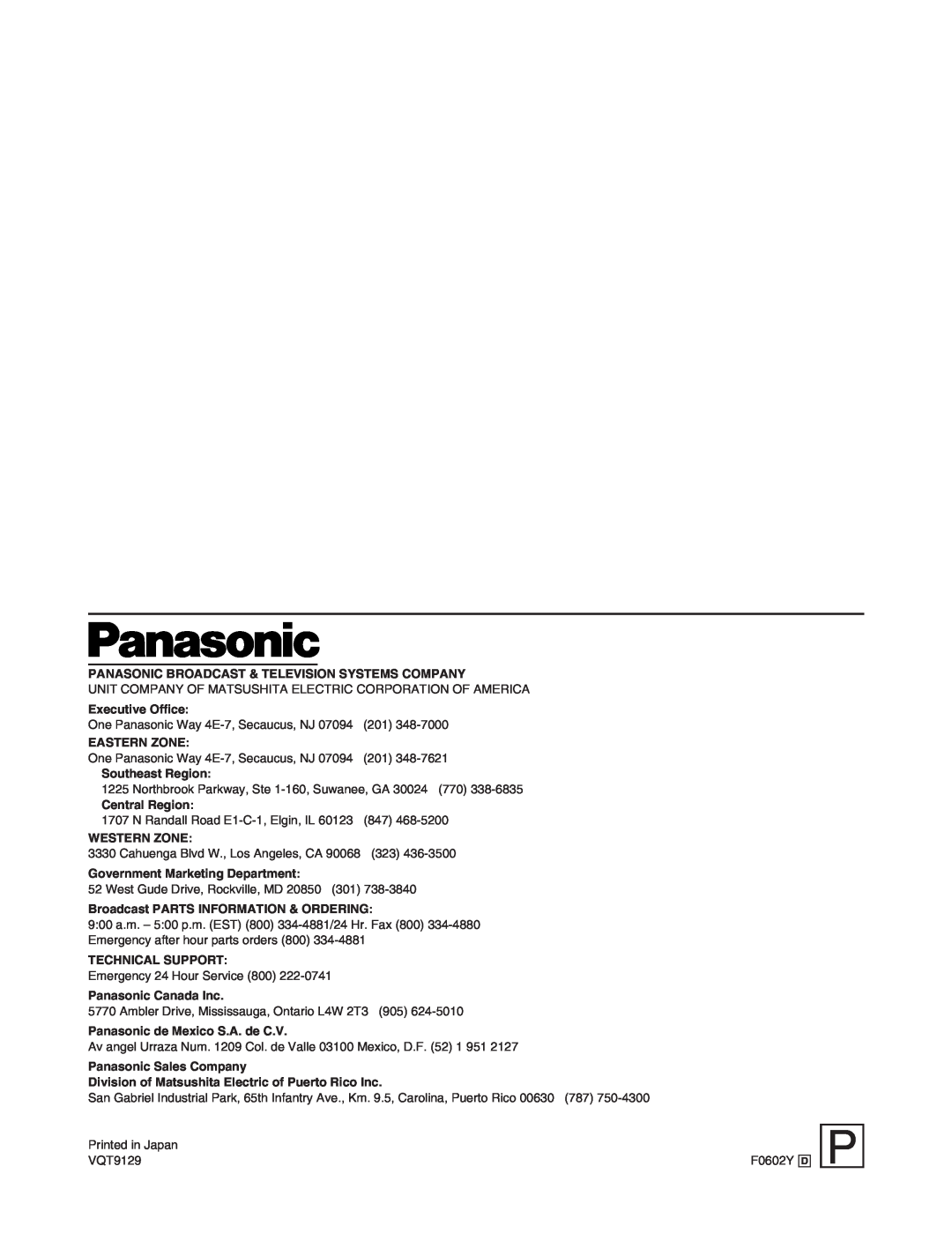 Panasonic AW-DU600 manual 