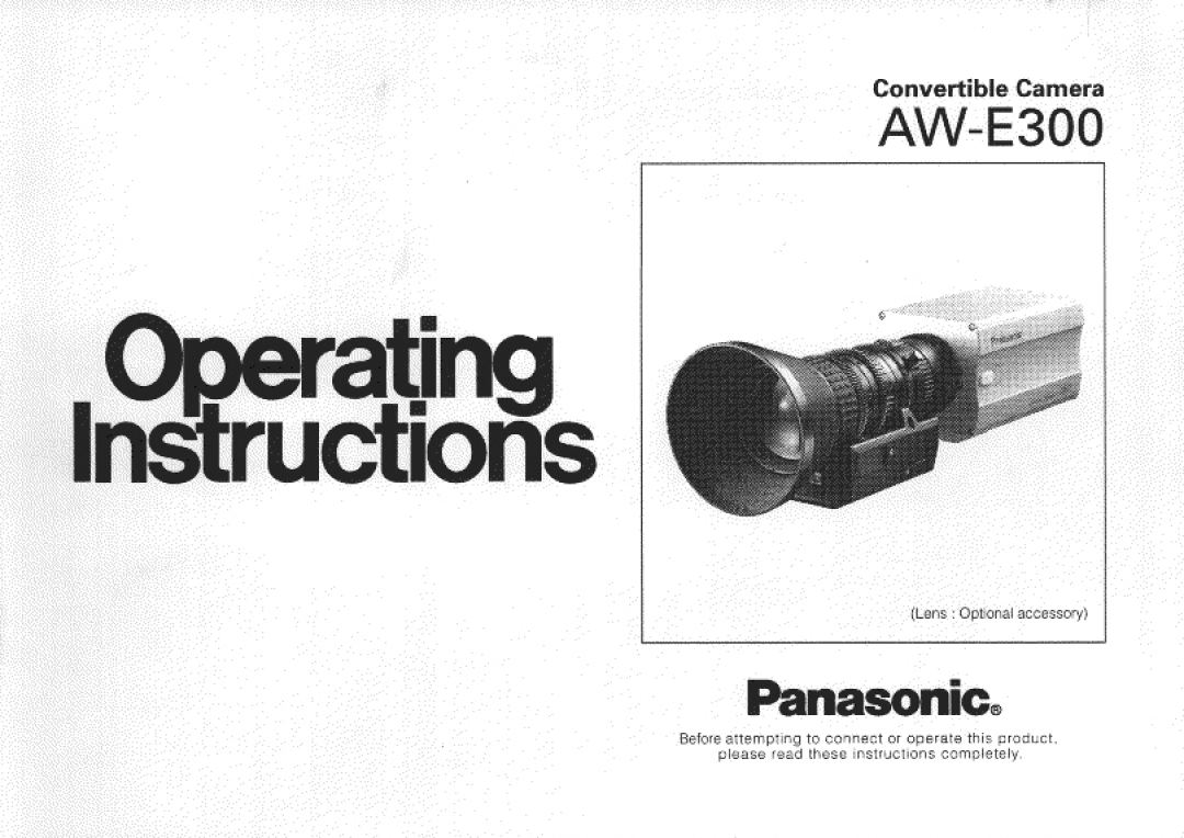 Panasonic AW-E300 manual 