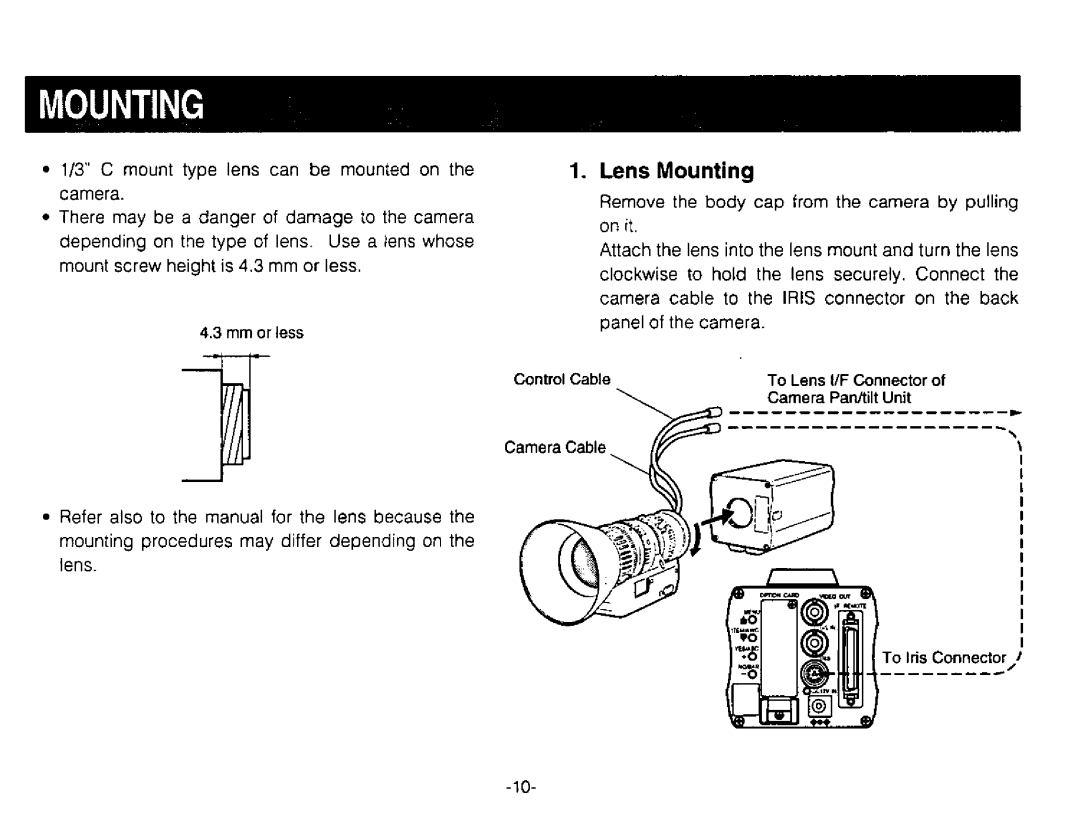 Panasonic AW-E300 manual 