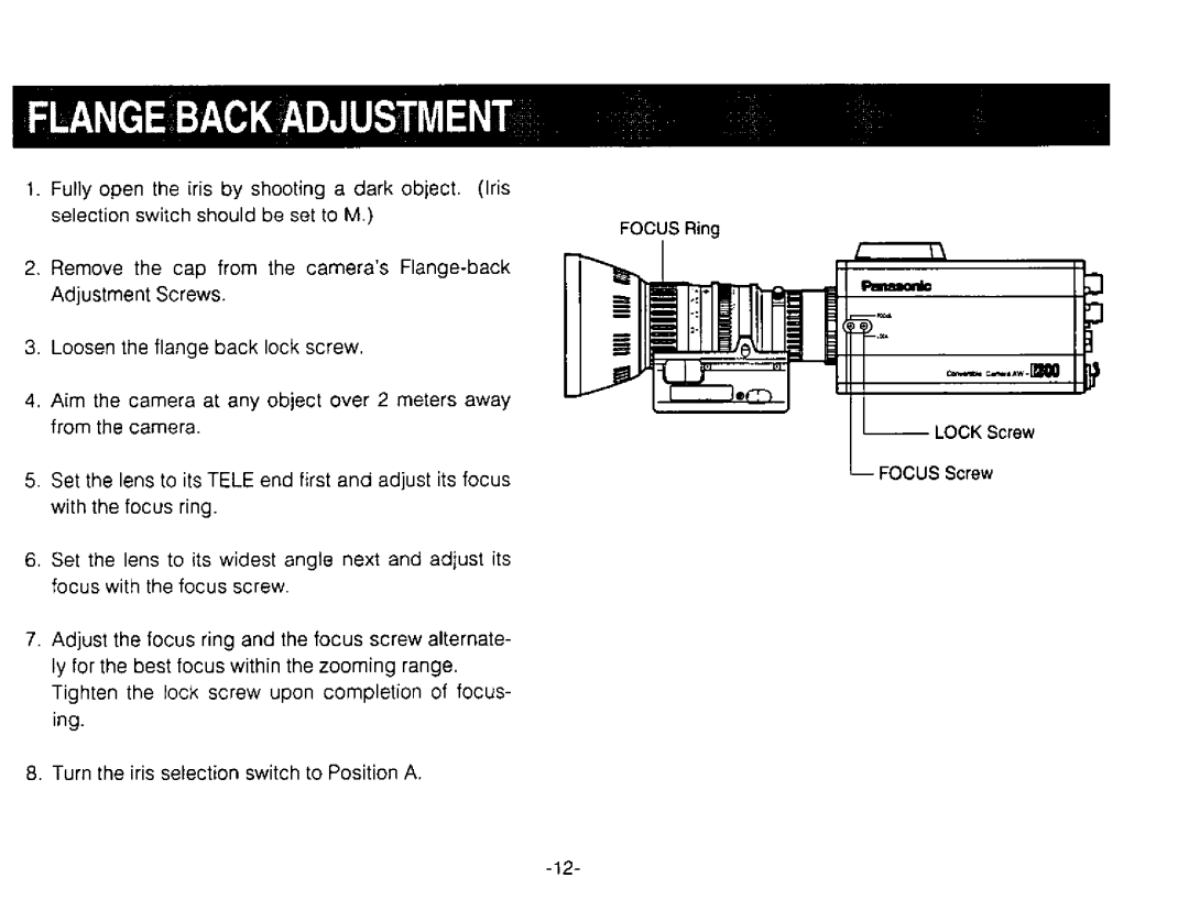 Panasonic AW-E300 manual 