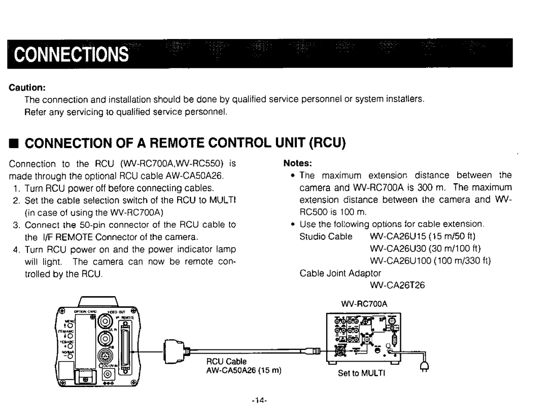 Panasonic AW-E300 manual 