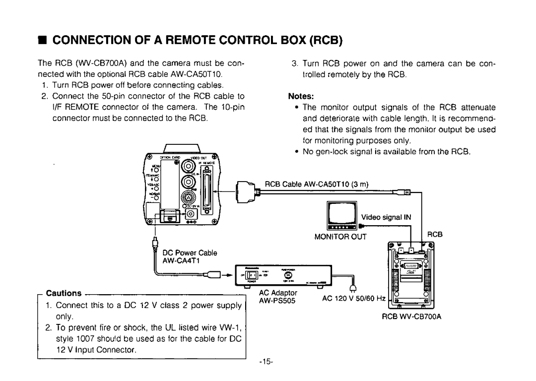 Panasonic AW-E300 manual 