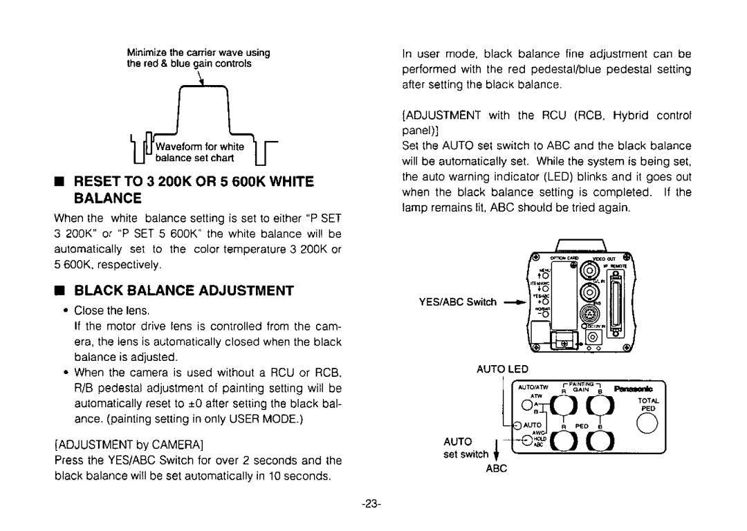 Panasonic AW-E300 manual 