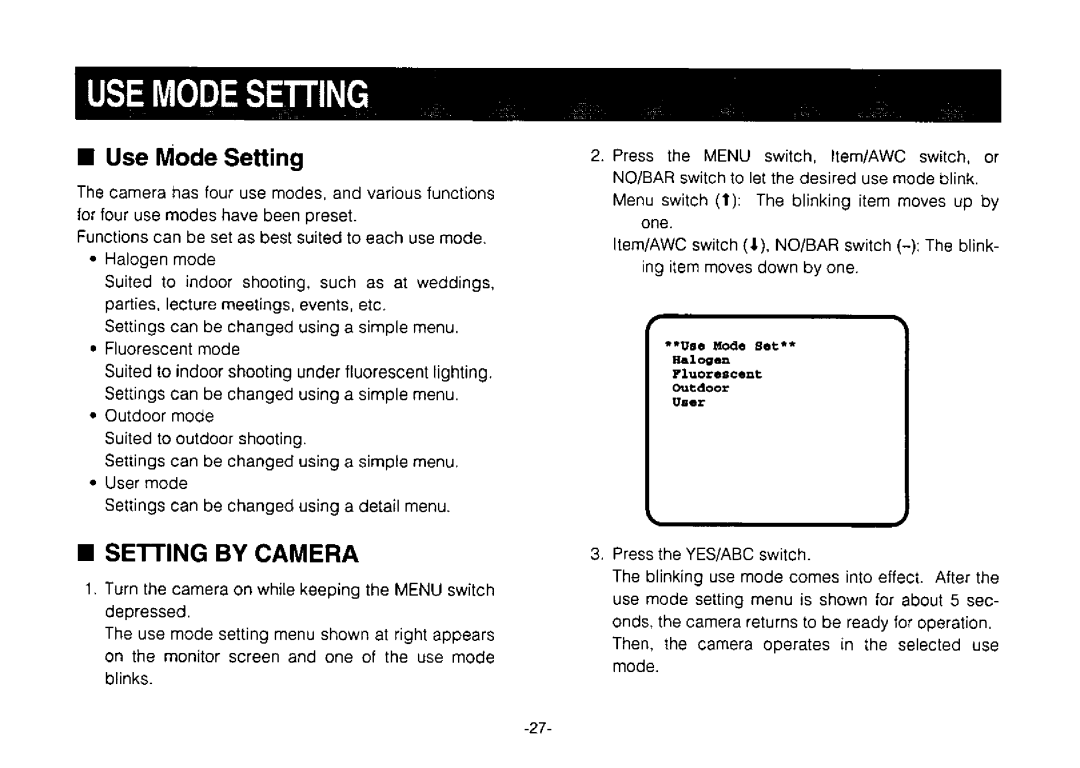 Panasonic AW-E300 manual 