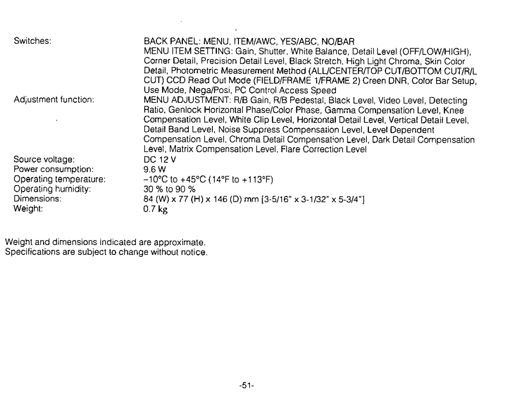 Panasonic AW-E300 manual 