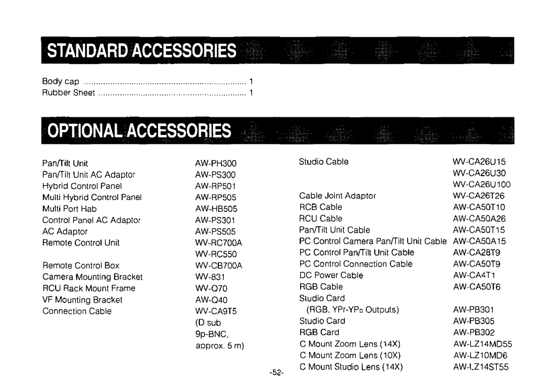 Panasonic AW-E300 manual 