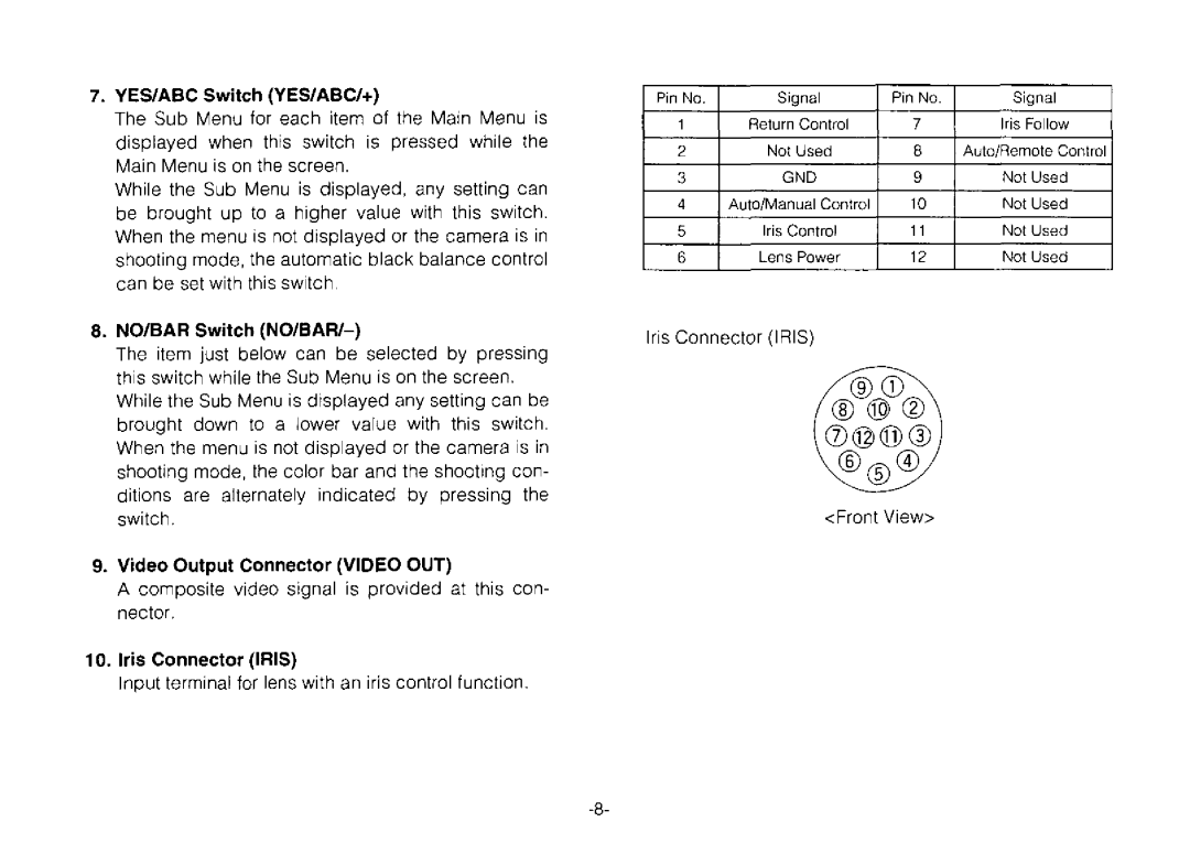 Panasonic AW-E800 manual 