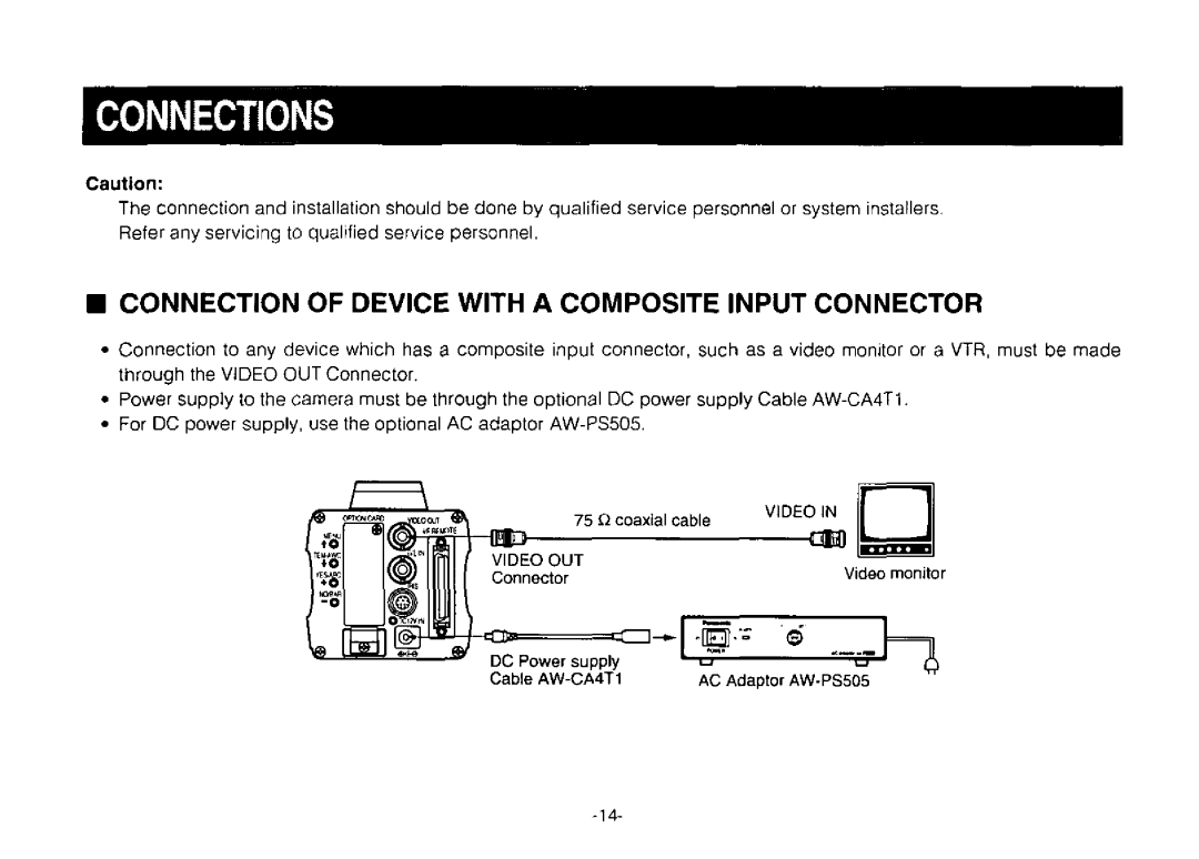 Panasonic AW-E800 manual 