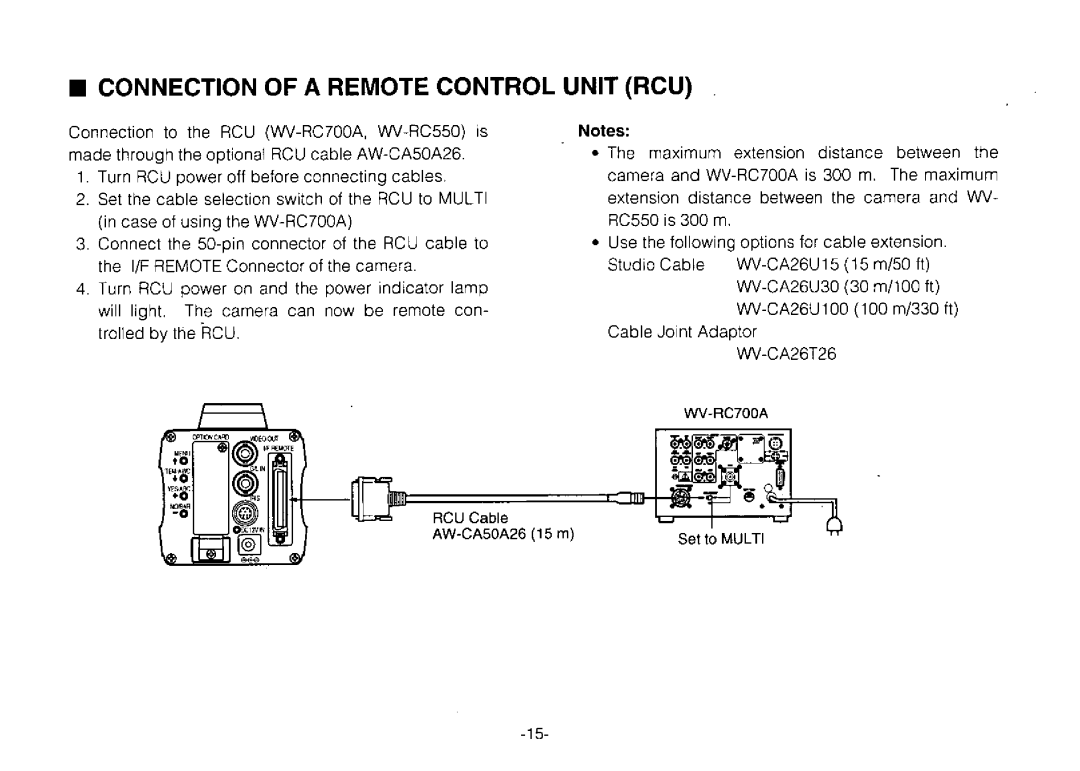 Panasonic AW-E800 manual 