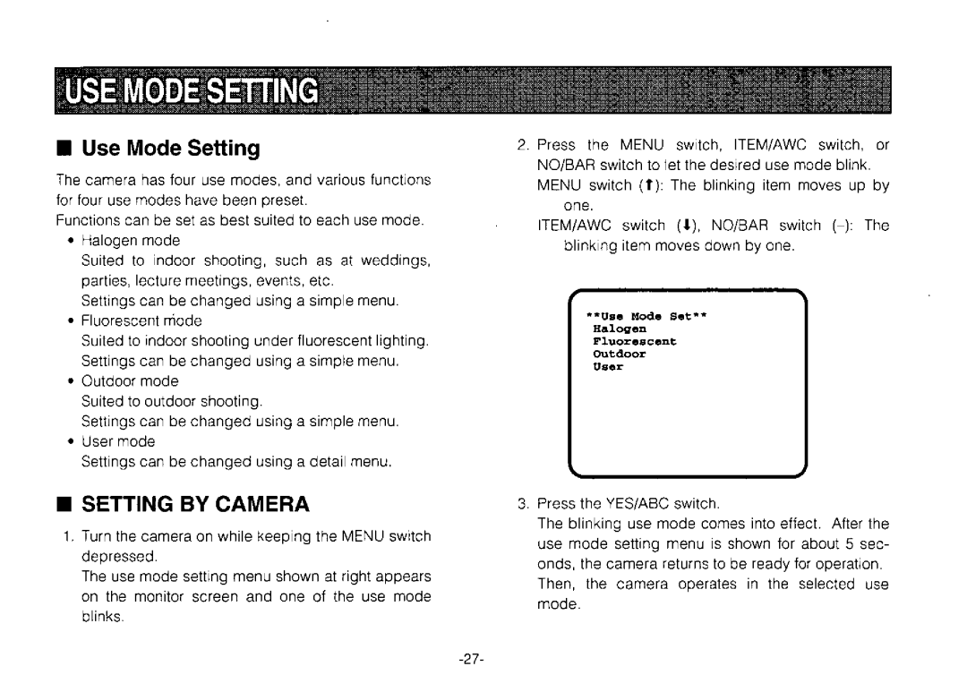 Panasonic AW-E800 manual 