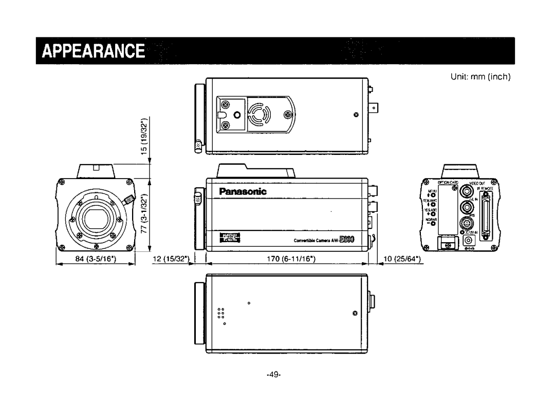 Panasonic AW-E800 manual 