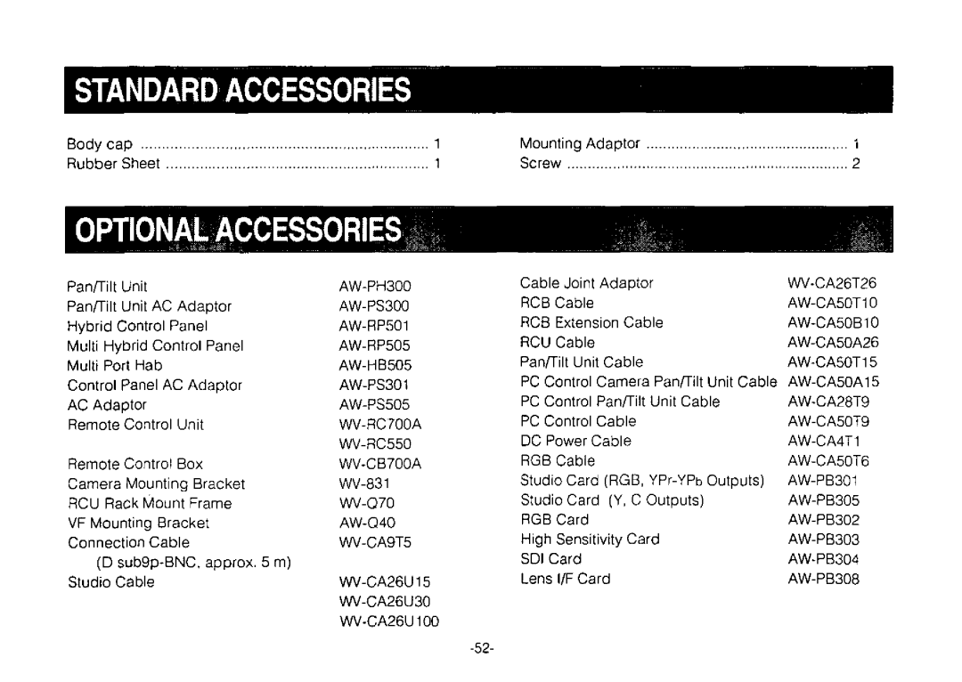 Panasonic AW-E800 manual 