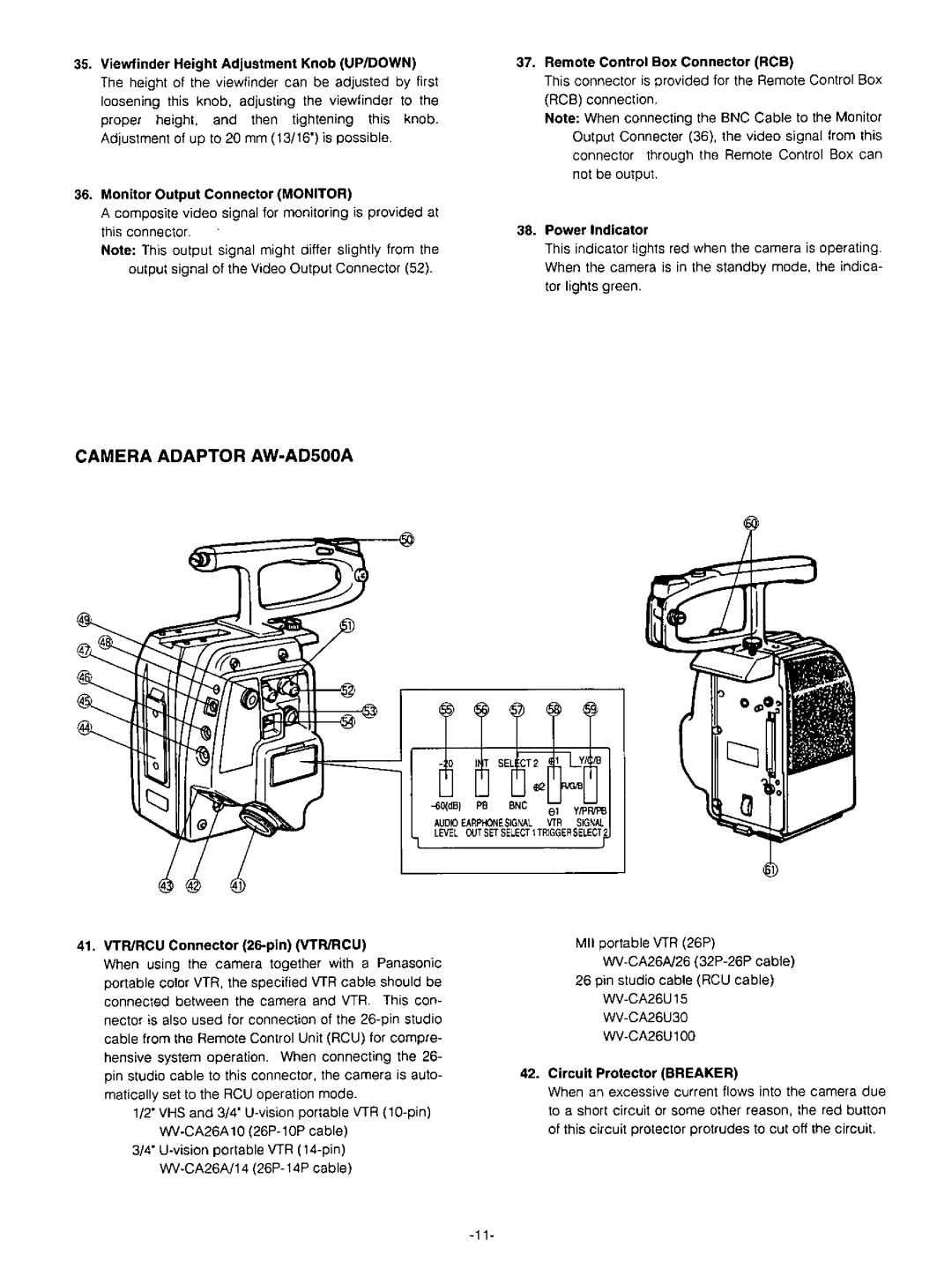 Panasonic AW-F575 manual 