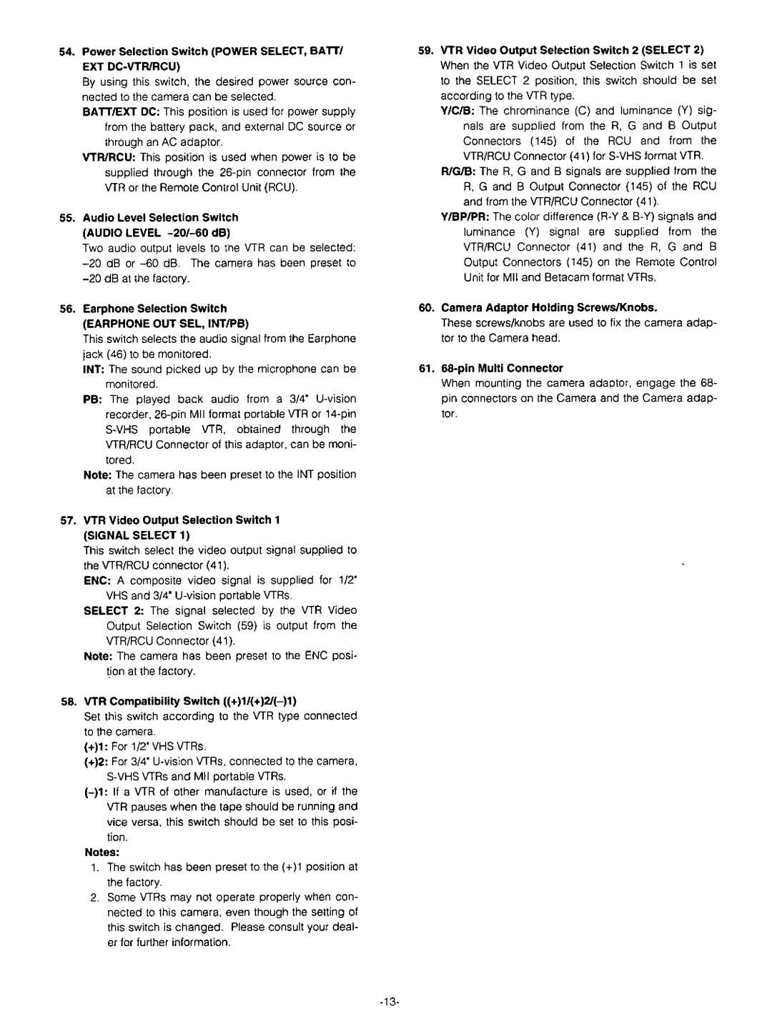 Panasonic AW-F575 manual 