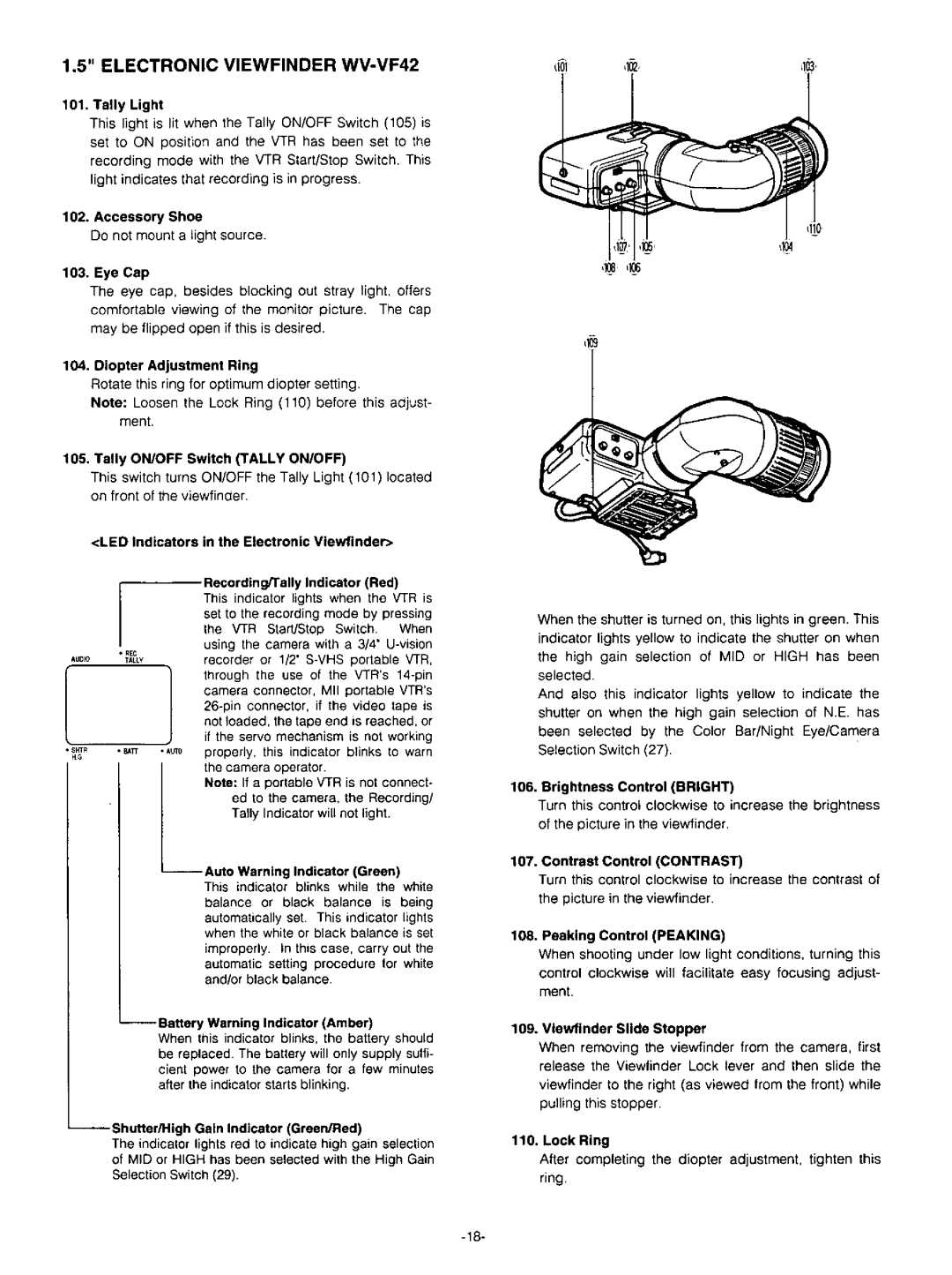 Panasonic AW-F575 manual 