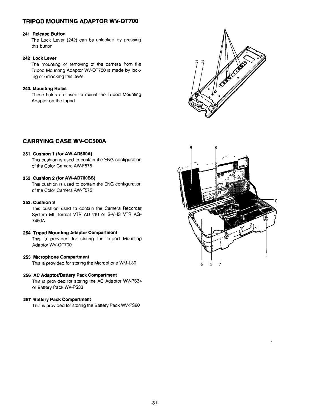 Panasonic AW-F575 manual 