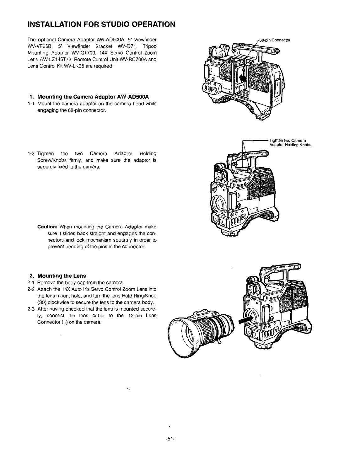 Panasonic AW-F575 manual 