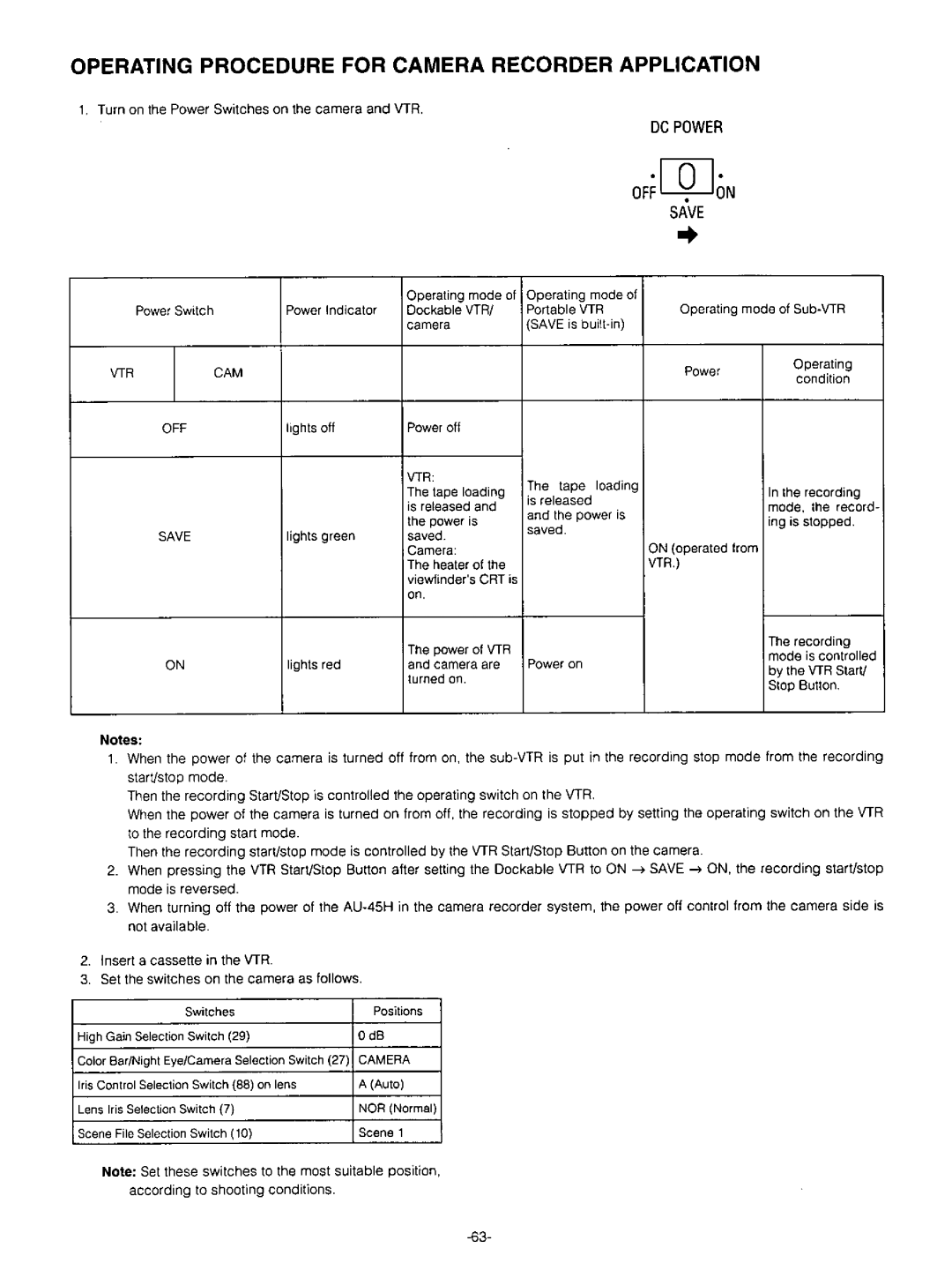 Panasonic AW-F575 manual 