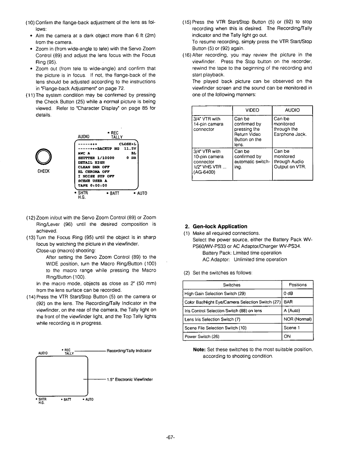 Panasonic AW-F575 manual 