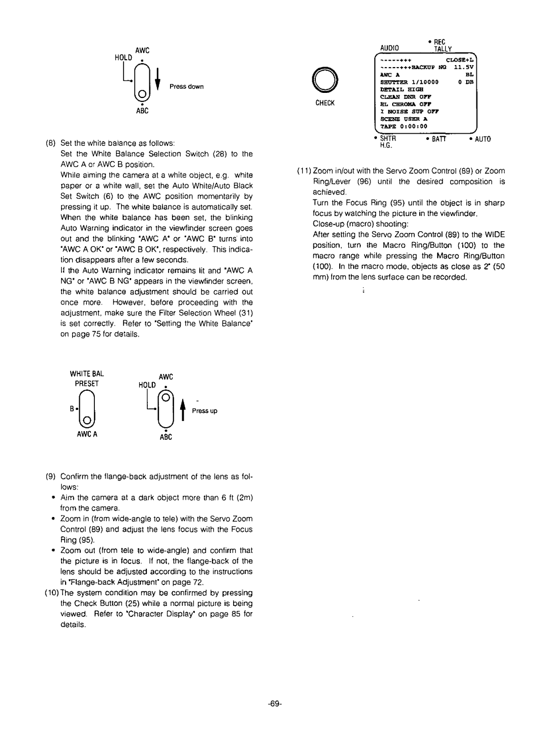 Panasonic AW-F575 manual 