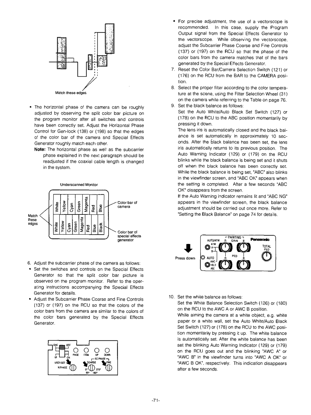 Panasonic AW-F575 manual 