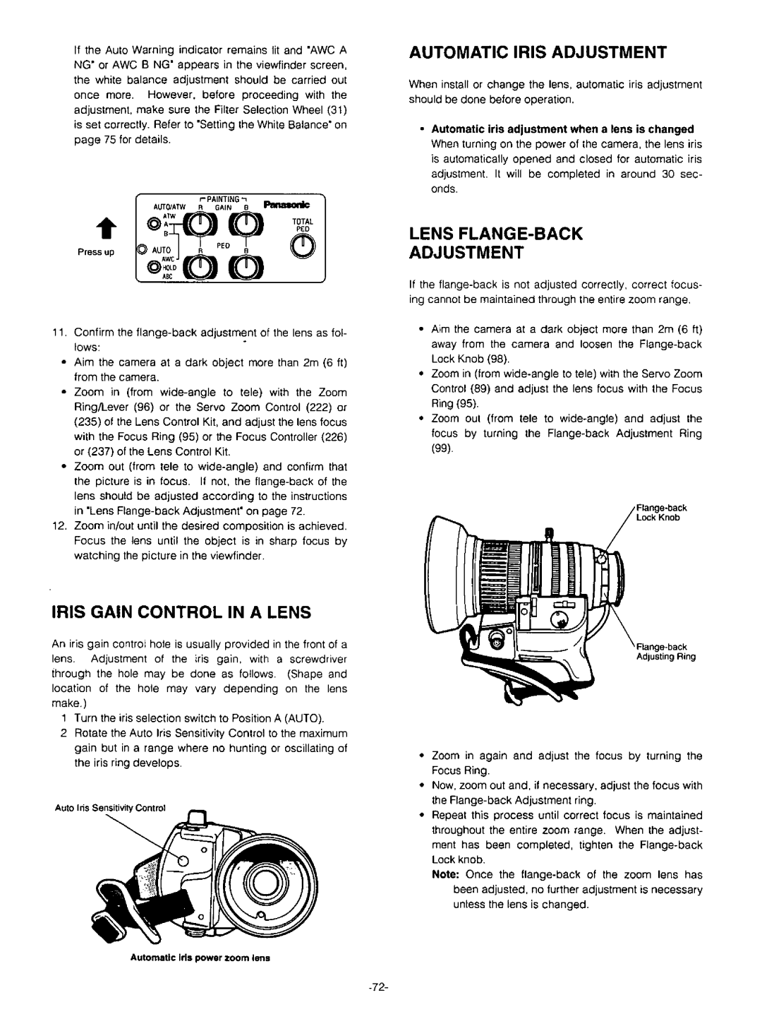 Panasonic AW-F575 manual 