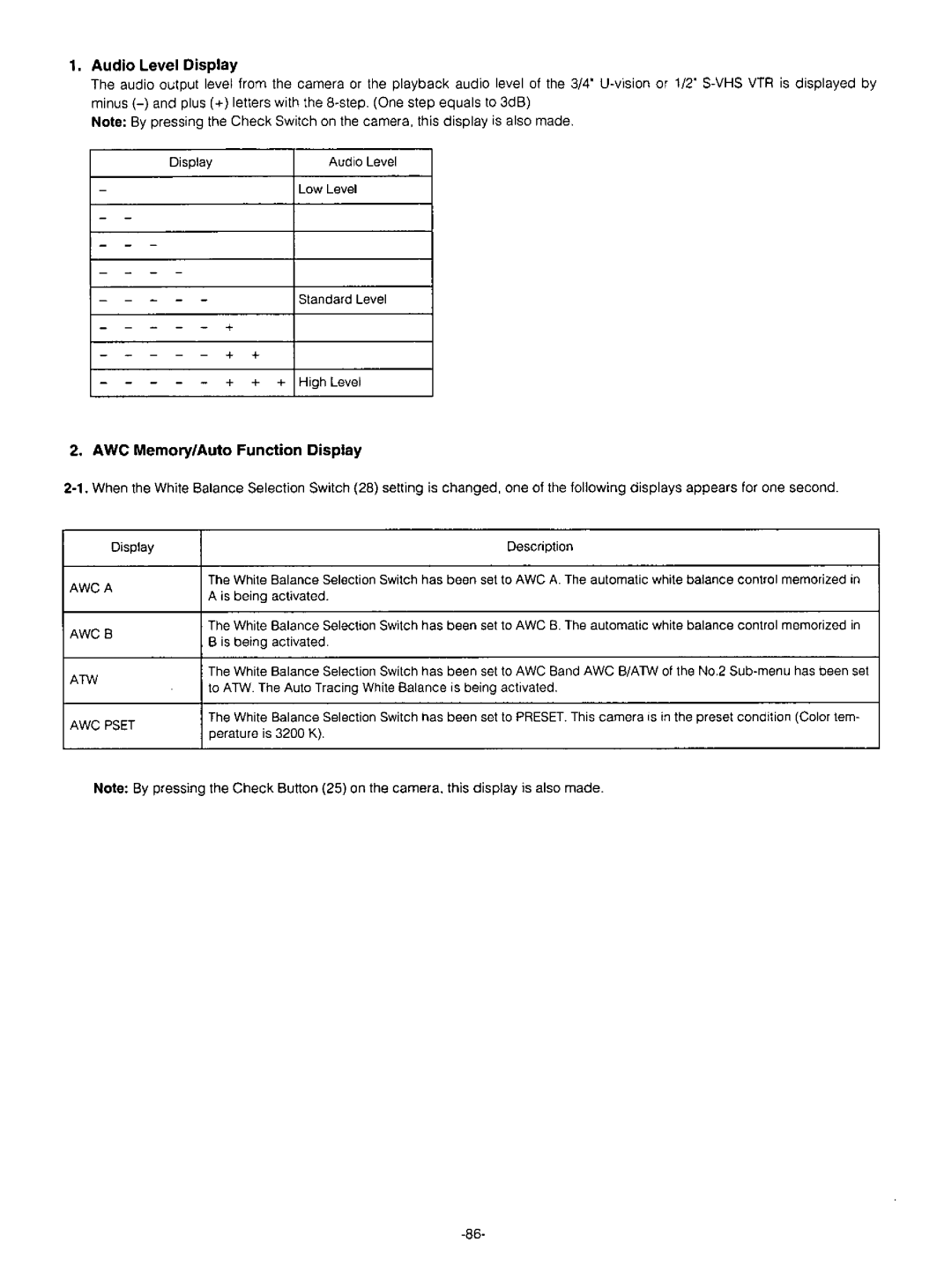 Panasonic AW-F575 manual 