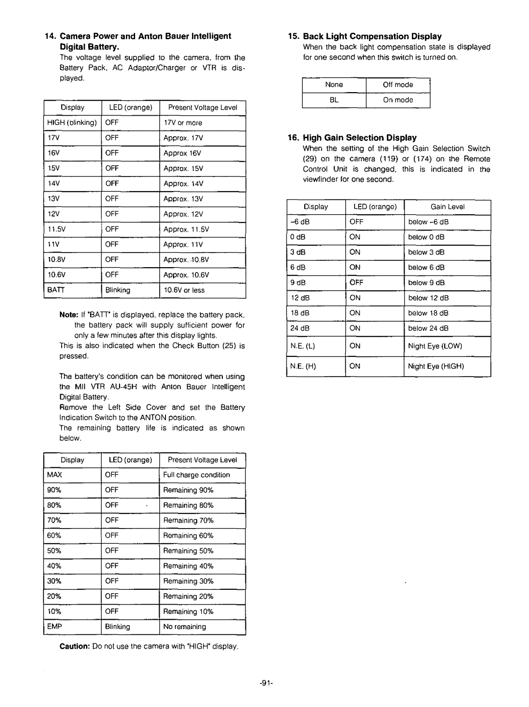 Panasonic AW-F575 manual 