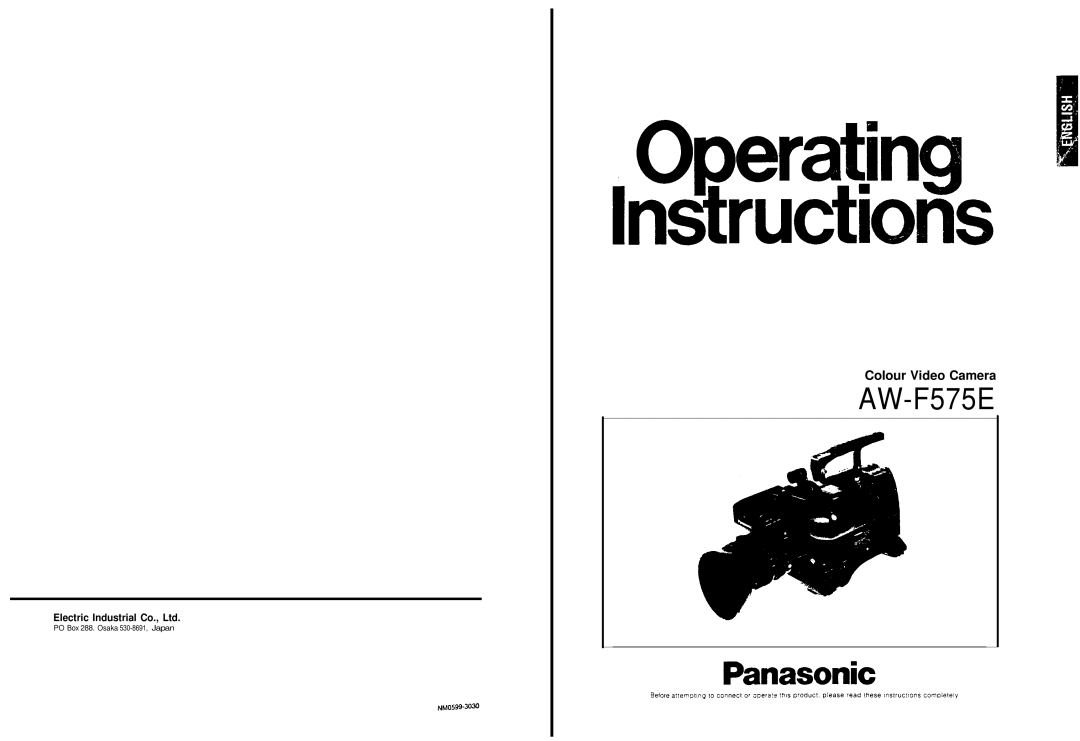 Panasonic AW-F575E manual 