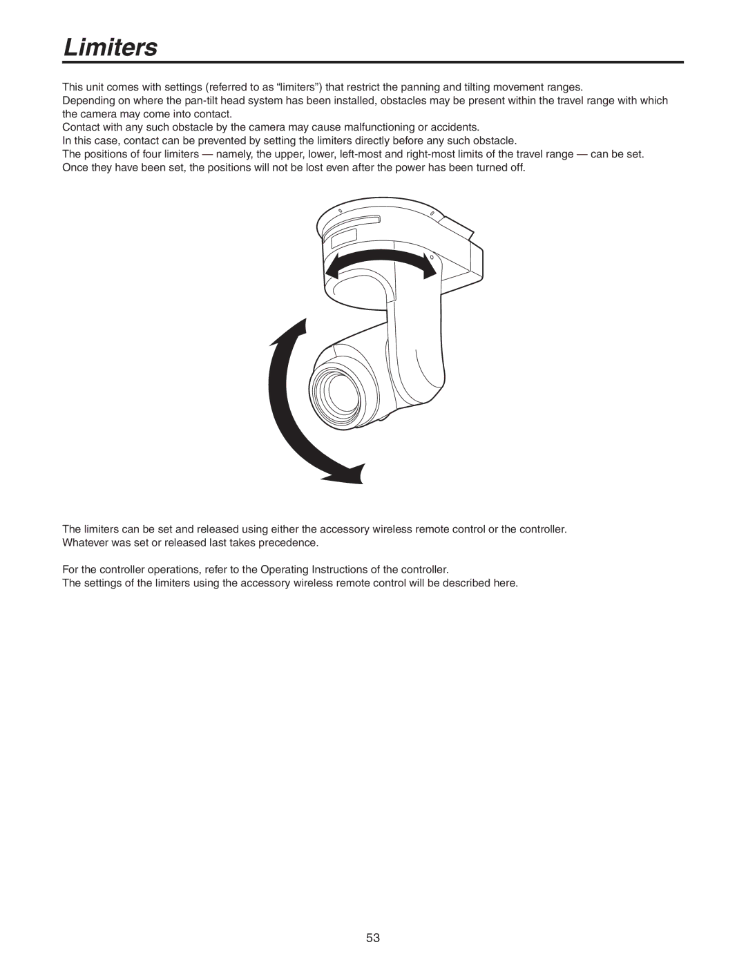 Panasonic AW-HE100N operating instructions Limiters 