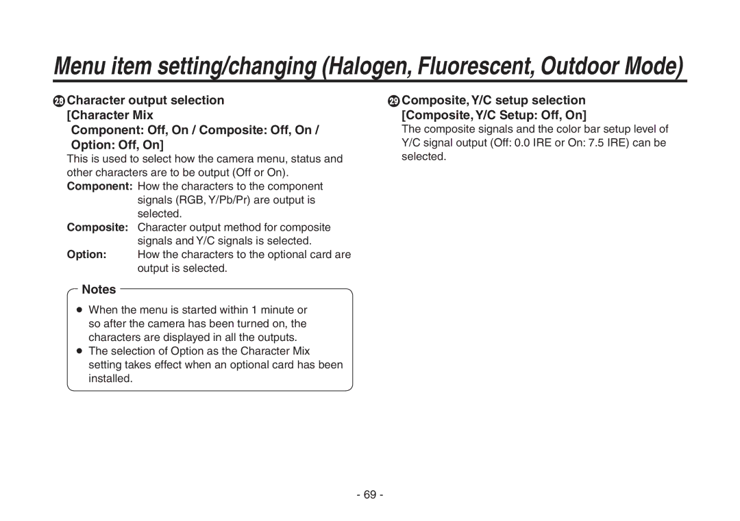 Panasonic AW-HE870N operating instructions 