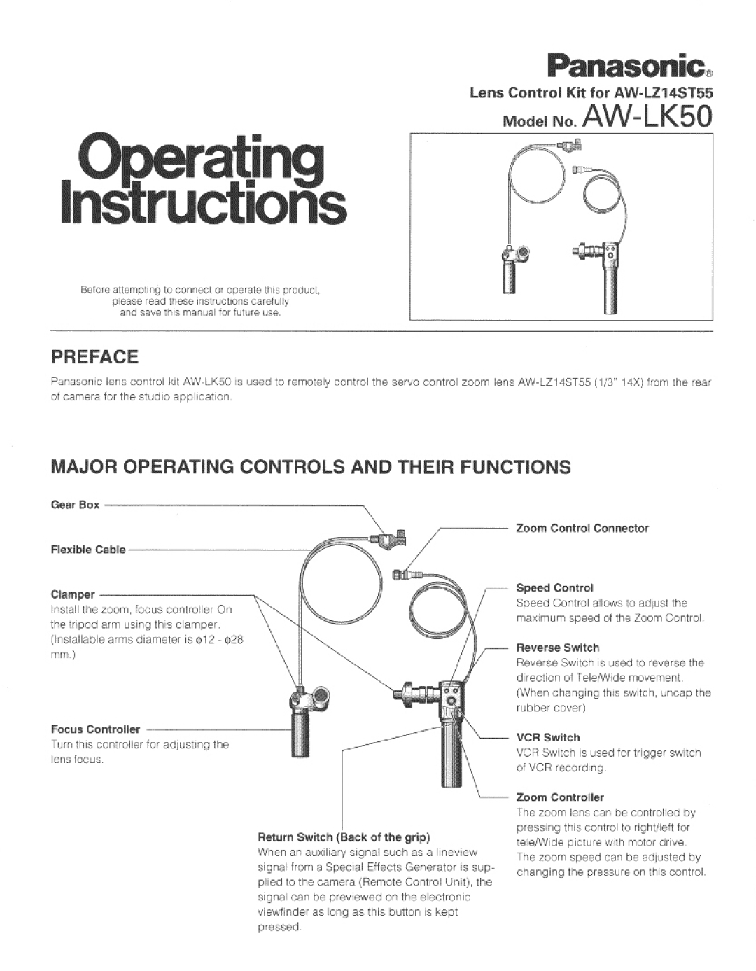 Panasonic AW-LK50 manual 