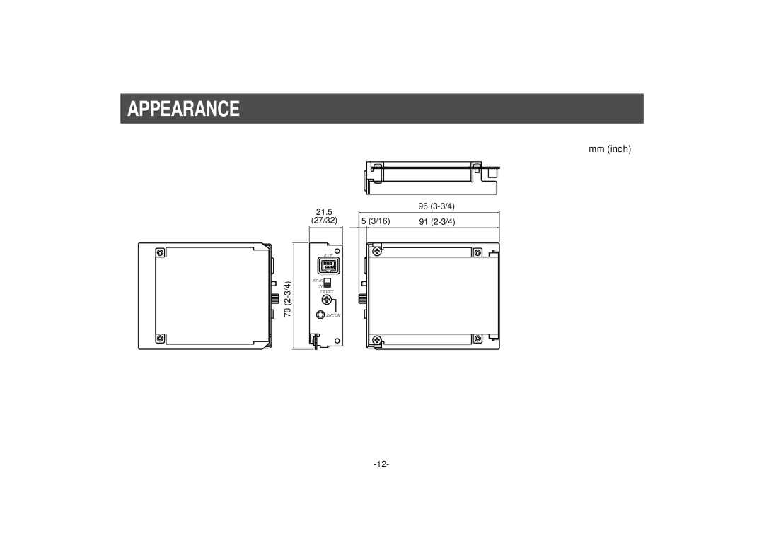 Panasonic AW-PB301, PB305 manual Appearance 