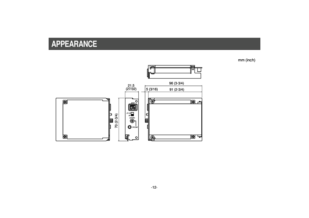 Panasonic AW-PB301, PB305 manual Appearance, 27/32, Level, Incom, St.By 