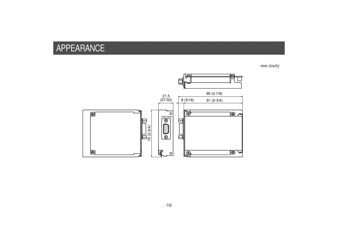 Panasonic AW-PB302 manual Appearance 