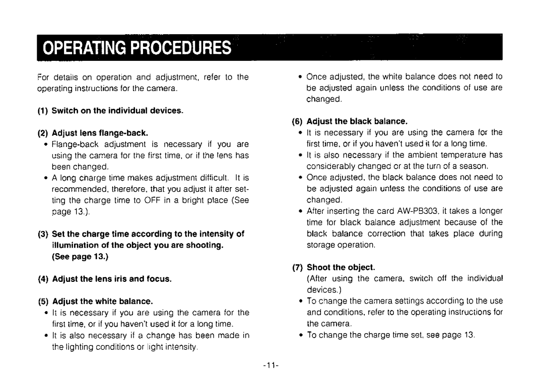 Panasonic AW-PB303 manual 