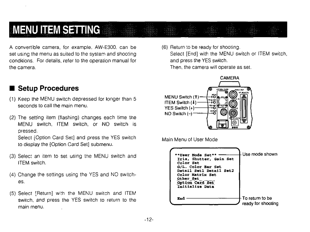 Panasonic AW-PB303 manual 