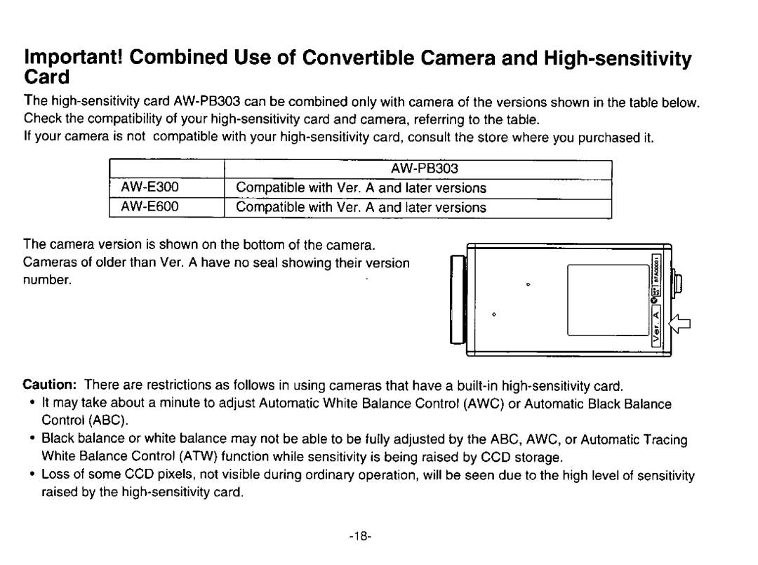 Panasonic AW-PB303 manual 