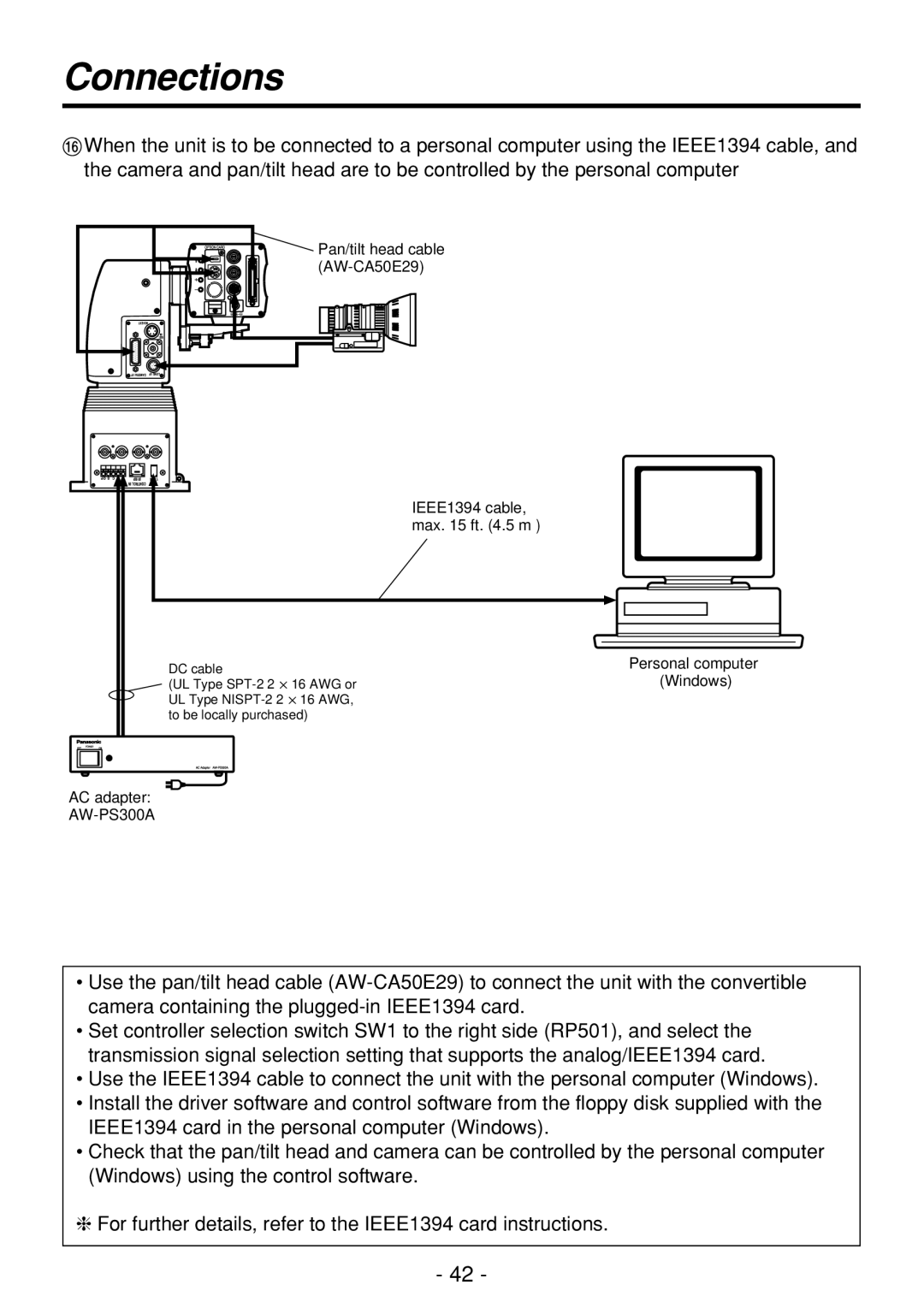 Panasonic AW-PH360N manual AW-CA50E29 