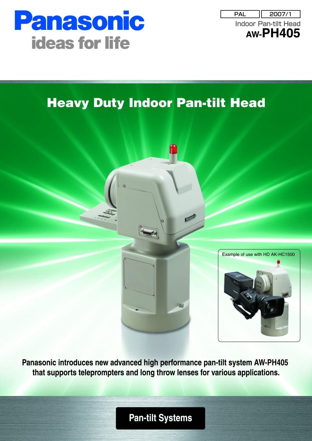 Panasonic AW-PH405 manual 